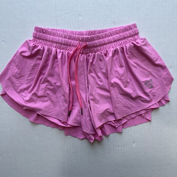 2 Luogongzi Womens Flowy Running Skorts Gym Yoga Activewear Shorts Pink / Blue S - Picture 2 of 13